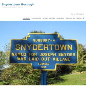 Snydertown Borough Launches New Website to Better Serve Residents